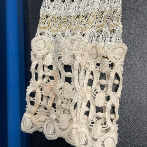 Solitaire Cream and Gold Crochet Top - Picture 8 of 9